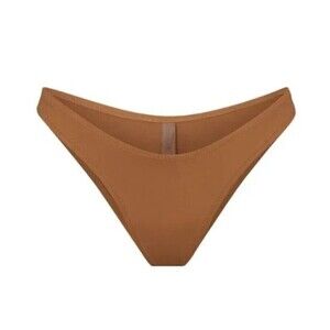 SKIMS NWT Signature Swim Cheeky Tanga Bottoms in Almond 3X
